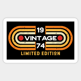 Vintage 1974 | Retro Video Game Style Magnet